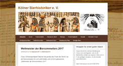Desktop Screenshot of koelnerbierhistoriker.org